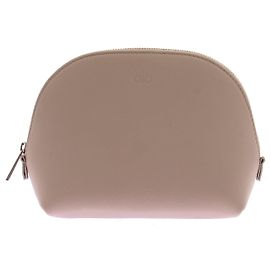 Autre Marque Bolsa de mão com fecho em pele bege Bege