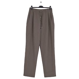 Autre Marque Calças de lã cinzentas Cinza