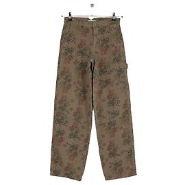 Autre Marque Pantalon en coton kaki Kaki