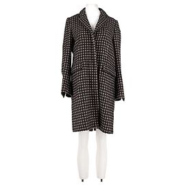 Autre Marque WUNDERKIND Mittellanger Mantel schwarz beige kariert Schwarz