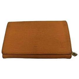 Louis Vuitton Epi Leather Wallet Orange Orange
