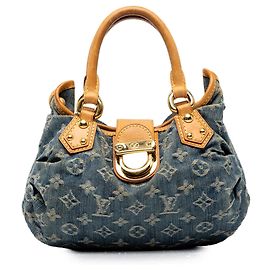 Louis Vuitton Blue Monogram Denim Pleaty Bleu