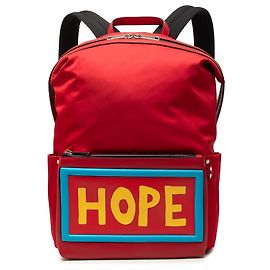 Fendi Red Nylon Vocabulary Hope Backpack Red