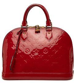 Louis Vuitton Red Monogram Vernis Alma PM Rouge