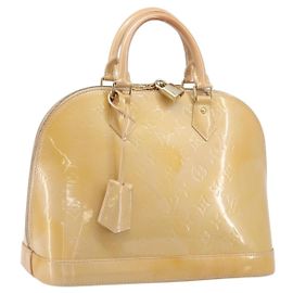 Louis Vuitton Alma Monogram Vernis PM Beige