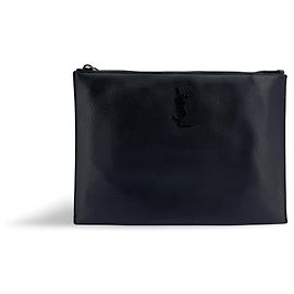 Autre Marque Saint Laurent Classic Monogram Zip Leather Large Noir