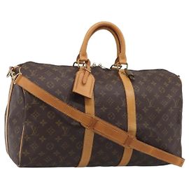 Louis Vuitton Keepall Bandouliere Monogram Canvas 45 Brown