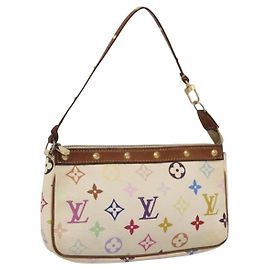 Louis Vuitton Pochette Accessoires Monogram Multicolor MM Blanco