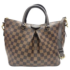 Bolsa Louis Vuitton Siena MM Damier Ebene Marrom