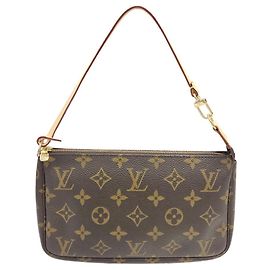 Sac à main Louis Vuitton Monogram Pochette Accessoires Marron