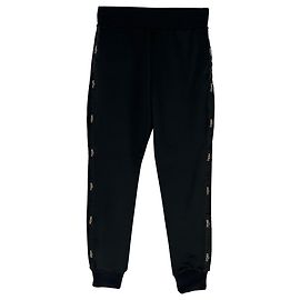 Fendi Logo Jogginghose aus schwarzem Polyester Schwarz