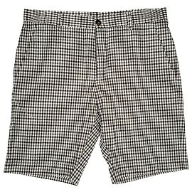 Etro Gingham Print Shorts in Multicolor Cotton Multiple colors