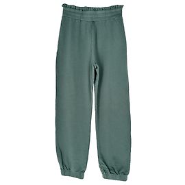 Pantalones de chándal Loveshackfancy con cintura elástica en algodón verde Verde