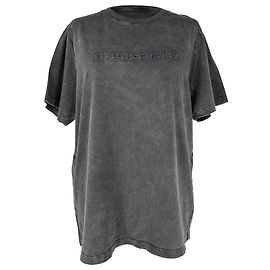 Stella Mc Cartney T-shirt Logo Acid Washed Stella McCartney em algodão cinzento Cinza