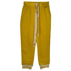 Loewe Anagram Drawstring Sweatpants in Yellow Cotton Yellow