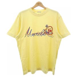 Camiseta de algodón MONCLER Amarillo