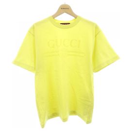 Camiseta de algodón Gucci Amarillo