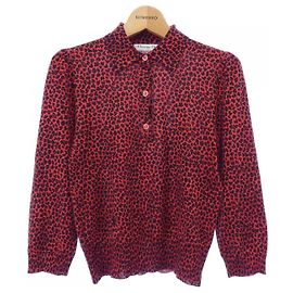 Christian Dior Silk Cashmere Top Red Other