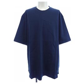 Hermès Camiseta de algodón Hermes Azul Azul marino