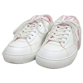 Louis Vuitton Charlie Sneaker Grün Leder Grün