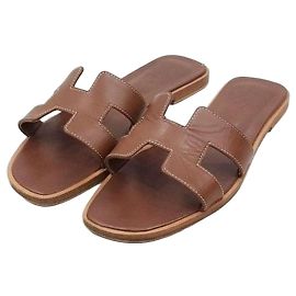 Hermès Goldene Oran Sandale Golden