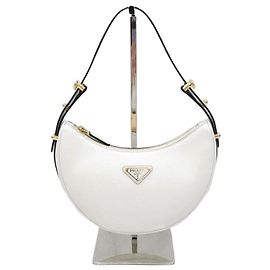Prada Petit sac à épaule en cuir Marron