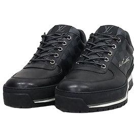 Louis Vuitton Graphite Damier Harlem Sneakers Brown