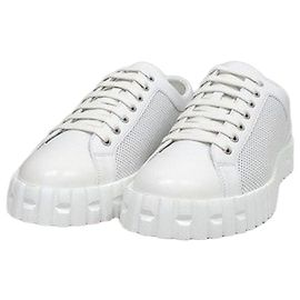 Hermès Cross Sneakers White Leather White