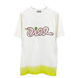 Dior Baumwoll-T-Shirt mit Cows-Logo Grün