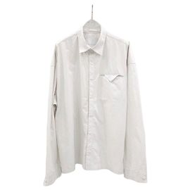 Prada Camicia con dettaglio a triangolo Verde