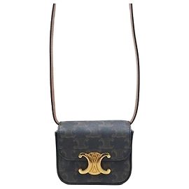 Céline Mini Pochette Triomphe Canvas Marron