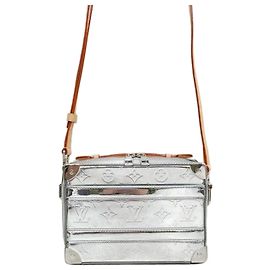 Louis Vuitton Borsa a Tracolla Trunk Argento Argento