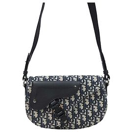 Dior Bolsa Messenger Oblique Saddle Marrom