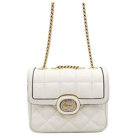 Gucci White Interlocking Chain Shoulder Bag White