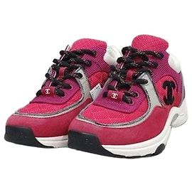Chanel Tennis Sneaker Grün Leder Grün