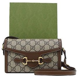 Gucci Borsa a spalla e crossbody Mini Horsbit Marrone