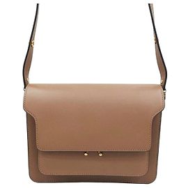 Marni Sac à épaule Trunk en cuir de veau Medium Multicolore