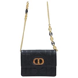 Dior Bolsa de Corrente Micro Miss Caro Preta Preto
