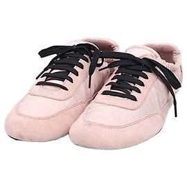 Prada Collapsing Re-Nylon Suede Pink Sneaker Pink