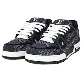 Louis Vuitton Denim Trainer Sneaker Blau
