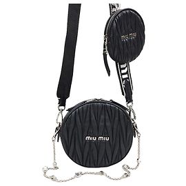 Miu Miu Sac multi-épaules Round Matelassé Logo Strap Multicolore