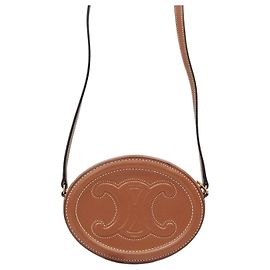 Céline Borsa a tracolla Mini Oval Pulse Marrone