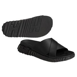Hermès Infra Sandal Black Leather Black
