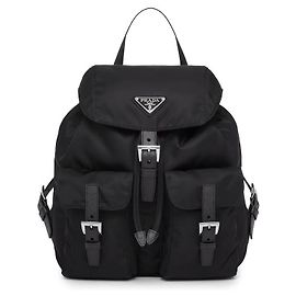 Prada Small Re-Nylon Backpack Black Black