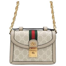 Gucci Bolsa de Ombro Mini Ophidia Marrom