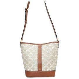Céline Picca borsa a secchiello in tela Verde