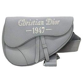 Dior Borsa Saddle Stitch Gray Grain Marrone