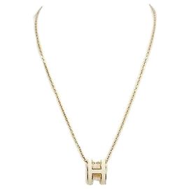 Hermès Collier Pop Or Blanc Blanc