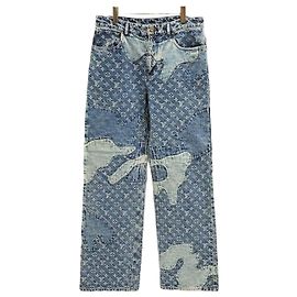 Louis Vuitton Nigo Monogram Patchwork Denim Pants Multiple colors