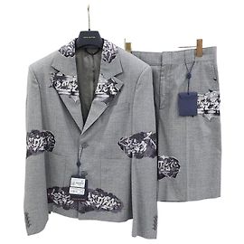 Louis Vuitton Graffiti Summer Jacket Pants Suit Set Green